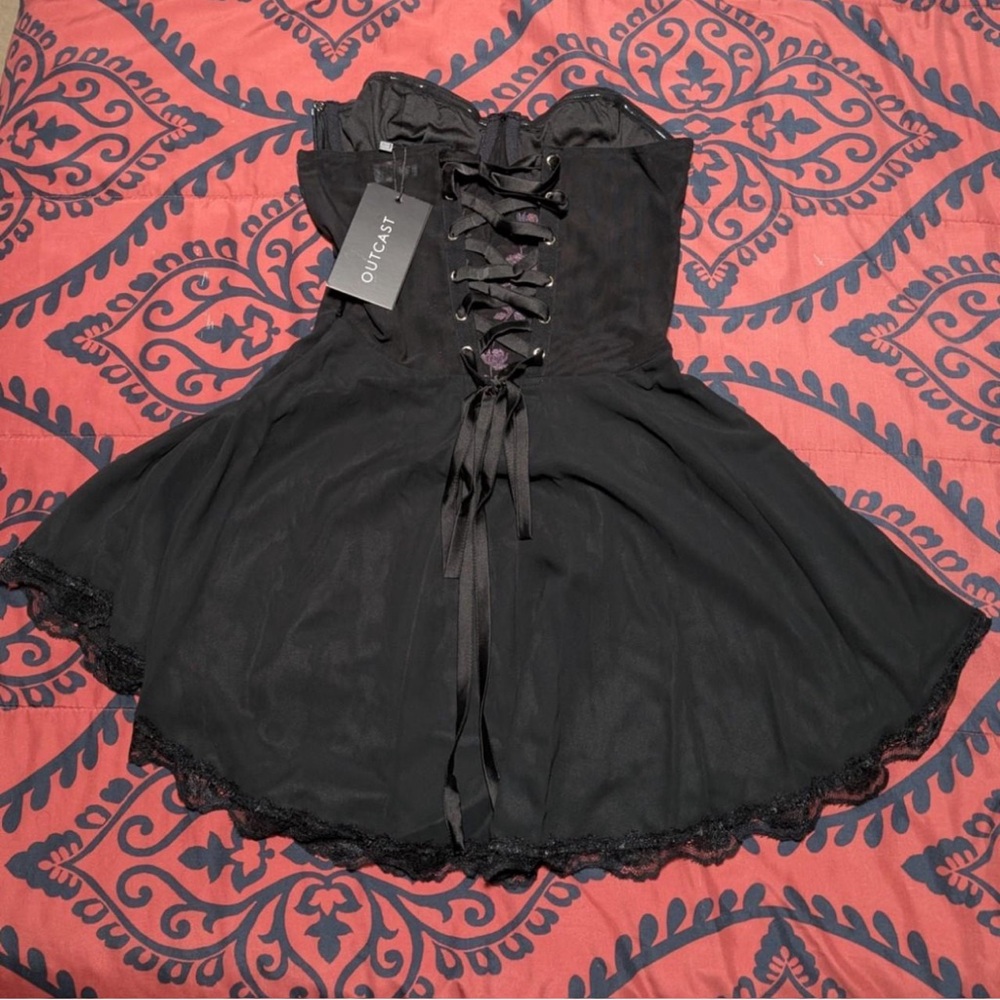 Outcast Crescent Corset Mini Dress - Picture 5 of 7